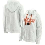 Women's Fanatics Oatmeal Philadelphia Flyers True Classics Quilted Pullover Hoodie